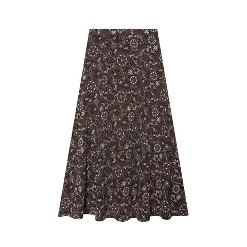 New Embroidered Top Midi Skirt Set CODE: KAR5375