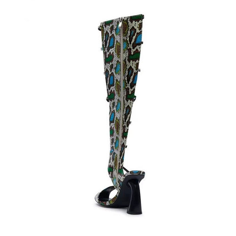 New Python Pattern Belt Buckle Strap Sandals Boots CODE: KAR5387