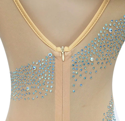 New Rhinestones Mesh See Long Sleeve Jumpsuit CODE: KAR5393