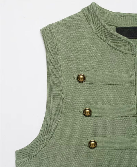 New Style Sleeveless Rope Vest Jacket CODE: KAR5395