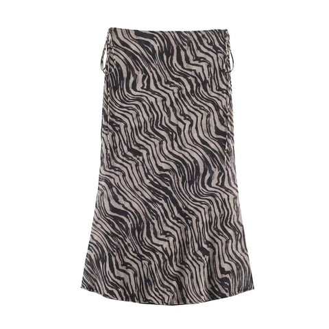 New Asymmetric Scarf Decorated Sleeveless Top And Skirt Set CODE: KAR5396