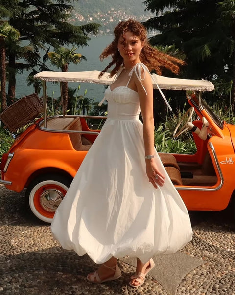 New Bornladies Balloon Sleeveless Big Swing Dress CODE: KAR5398