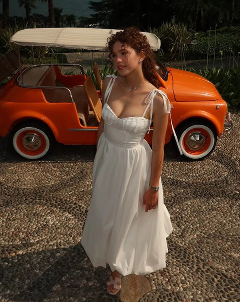 New Bornladies Balloon Sleeveless Big Swing Dress CODE: KAR5398