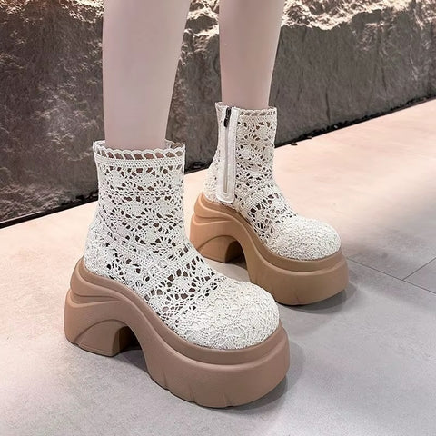 New Thick Bottom Heightening Short Boots CODE: KAR5405