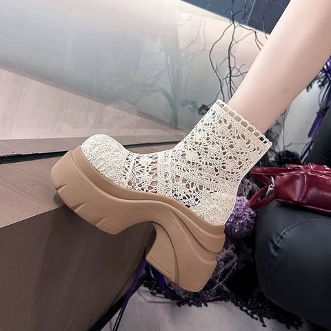 New Thick Bottom Heightening Short Boots CODE: KAR5405