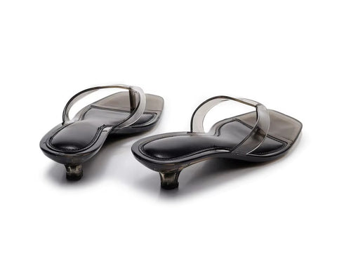 New Square Toe Kitten Heel Flip Flop CODE: KAR5406