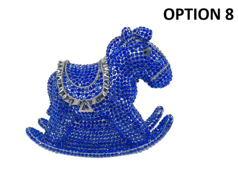 New rocking horse diamond-encrusted clutch bag CODE: KAR5410