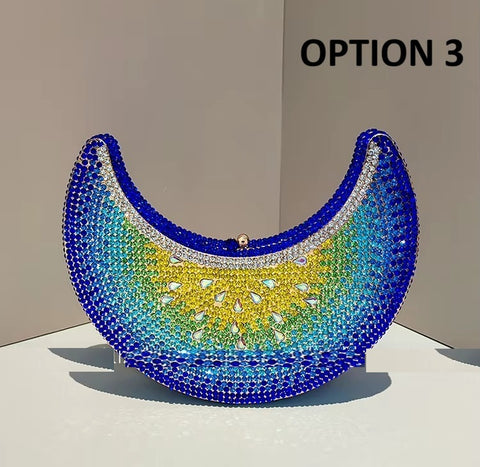 New Moon Shaped Luxury Designer  Handbag CODE: KAR5411