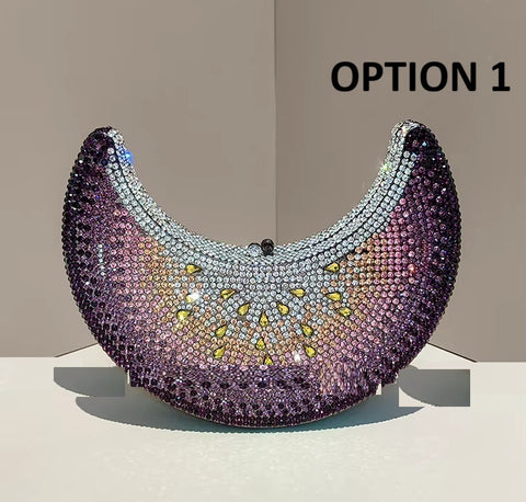 New Moon Shaped Luxury Designer  Handbag CODE: KAR5411