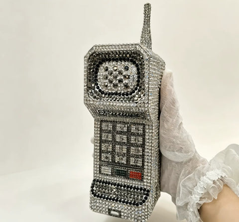 New Retro Mobile Phone Shape Clutch Bag for Party CODE: KAR5413