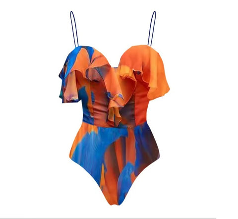 New Fashion Cutout One Piece Swimsuit Beachwear Bathing Suit CODE: KAR5417