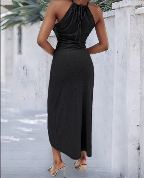 New Elegant Sleeveless Printed Dress CODE: KAR5423