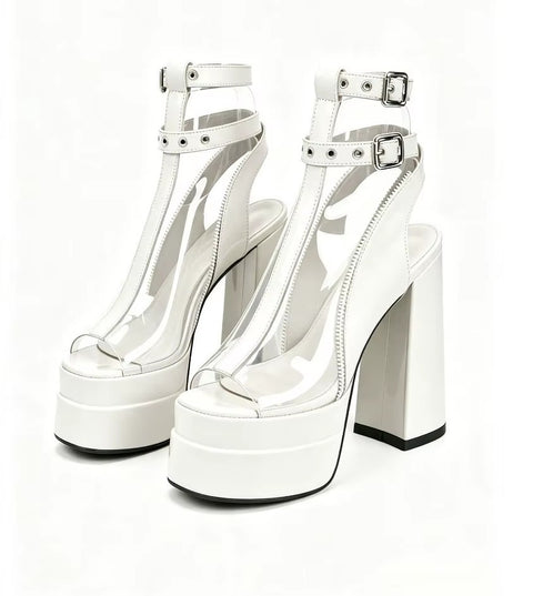 New Sexy Transparent Casual High Heels CODE: KAR5428