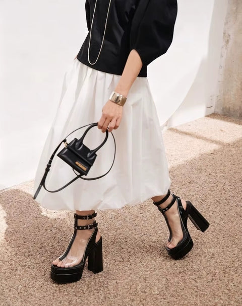 New Sexy Transparent Casual High Heels CODE: KAR5428