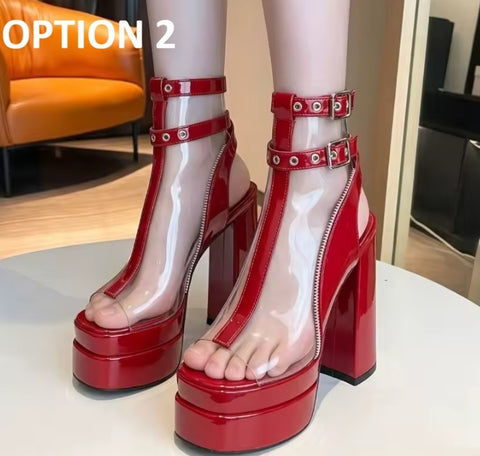 New Sexy Transparent Casual High Heels CODE: KAR5428