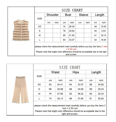 New Fashion Sleeveless Top + Long Pant Casual 2 Piece Set CODE: KAR5433