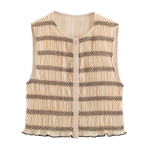 New Fashion Sleeveless Top + Long Pant Casual 2 Piece Set CODE: KAR5433