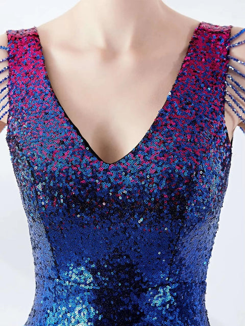 New Sexy Backless Sequin Maxi long Party Dress CODE: KAR5435