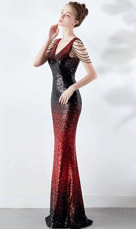 New Sexy Backless Sequin Maxi long Party Dress CODE: KAR5435