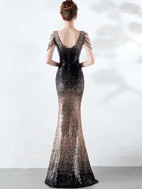 New Sexy Backless Sequin Maxi long Party Dress CODE: KAR5435