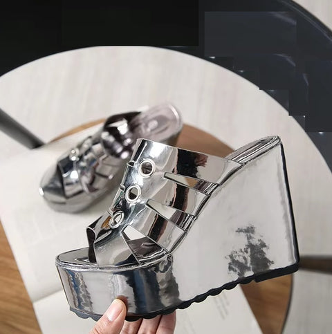 New Thick Bottom Outside Wear Platform Sandals CODE: KAR5437