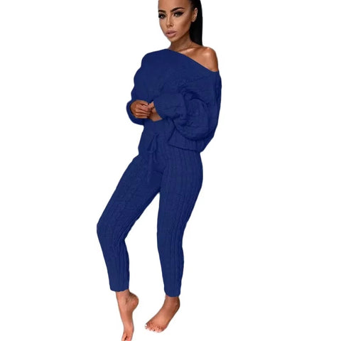 Winter Sweater Costume Pants Sets Women CODE: KAR831