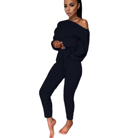 Winter Sweater Costume Pants Sets Women CODE: KAR831