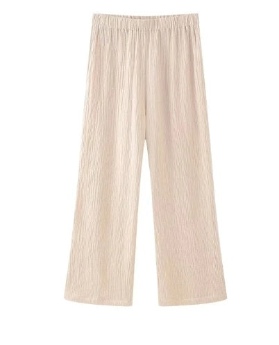 New Floral Print Pant Sets Bow Lace Up O Neck Shirts Top High Waist Trousers Suits CODE: KAR2974