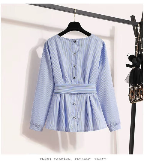 Summer Loose Casual Tops V Neck Bow Knot Short Sleeve Blouse CODE: KAR3727