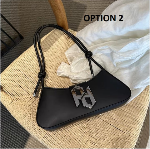 Underarm Handbag Simple Solid Color Retro Shoulder Designer Tote CODE: KAR3733
