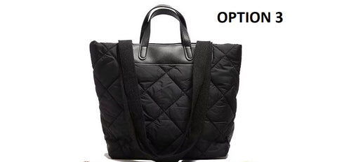 Nylon Puffer Tote Bag with Inner Pocket  Satchel for Work Travel CODE: KAR3734