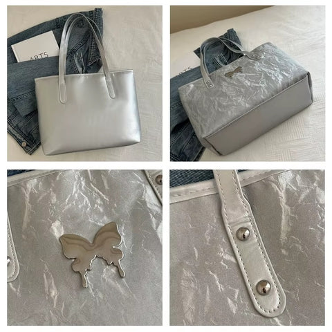 New Casual Large Capacity Butterfly Hardware Shoulder Bag CODE: KAR3735