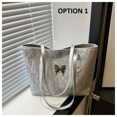 New Casual Large Capacity Butterfly Hardware Shoulder Bag CODE: KAR3735