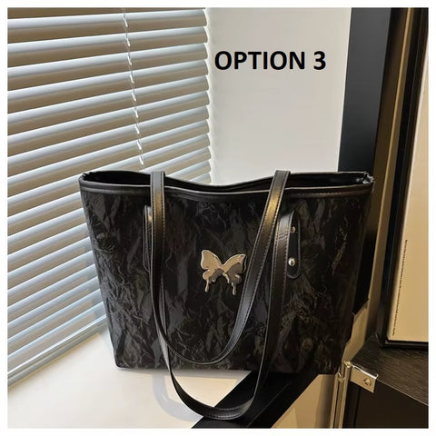 New Casual Large Capacity Butterfly Hardware Shoulder Bag CODE: KAR3735