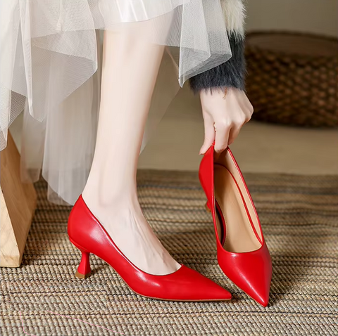 New Fashion High Heels Pointed Toe Pumps Elegant Shoes CODE: KAR3743