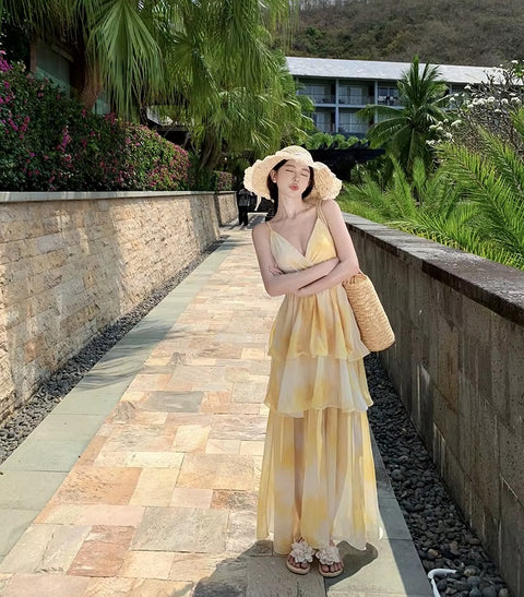 New Sexy Sleeveless Spaghetti Strap Vestidos Elegant Party Long Dress CODE: KAR3769