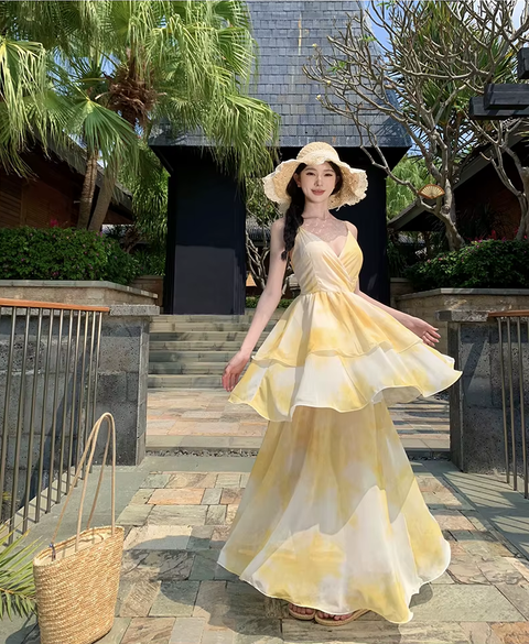 New Sexy Sleeveless Spaghetti Strap Vestidos Elegant Party Long Dress CODE: KAR3769