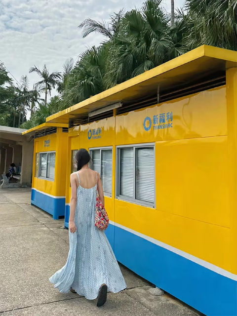 New Print V Neck Elegant Backless Pleated Slip Vacation Loose  Long Dress CODE: KAR3773