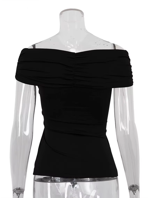 New Sexy V-Neck Short Sleeve Shirt Elegant Slim Chic Top CODE: KAR3777