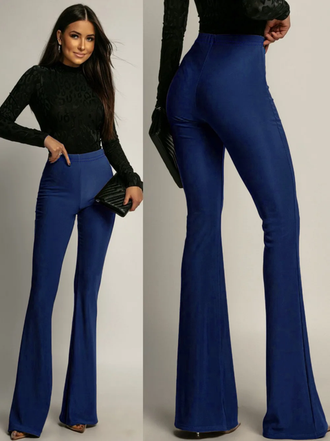 New Fashionable Casual High Waisted Solid Color Loose Fitting Pants CODE: KAR3797