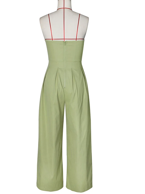 New Chic Button Details Palazzo Jumpsuit CODE: KAR3802