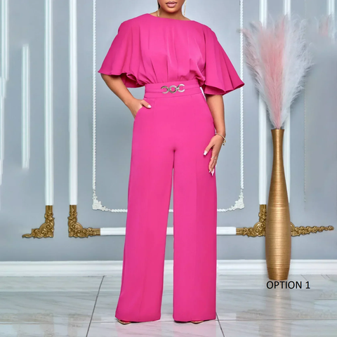 New Fashion O Neck Style Loose Night Club Party Jumpsuit CODE: KAR3810