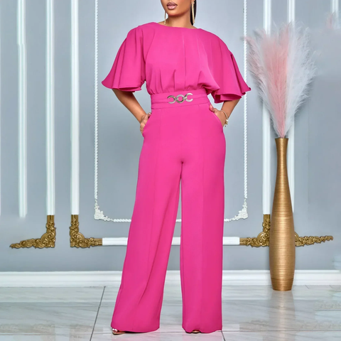 New Fashion O Neck Style Loose Night Club Party Jumpsuit CODE: KAR3810