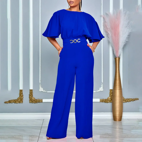 New Fashion O Neck Style Loose Night Club Party Jumpsuit CODE: KAR3810