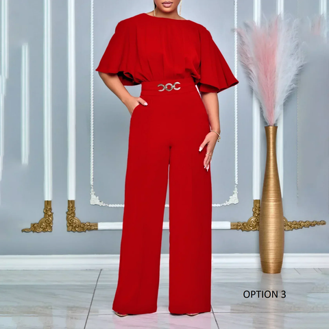 New Fashion O Neck Style Loose Night Club Party Jumpsuit CODE: KAR3810