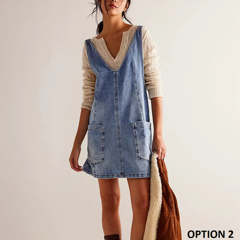 New Arrival Multico Brace Pocket Adjustable Dress CODE: KAR3824