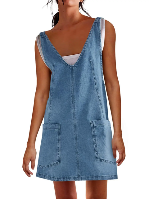 New Arrival Multico Brace Pocket Adjustable Dress CODE: KAR3824