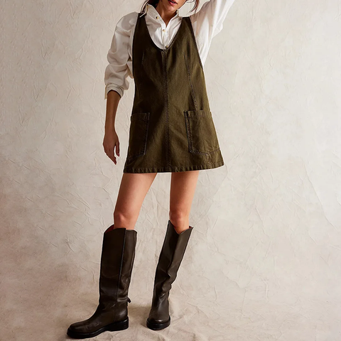 New Arrival Multico Brace Pocket Adjustable Dress CODE: KAR3824