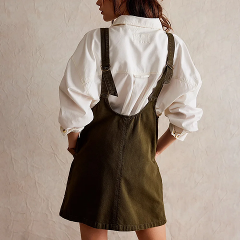 New Arrival Multico Brace Pocket Adjustable Dress CODE: KAR3824