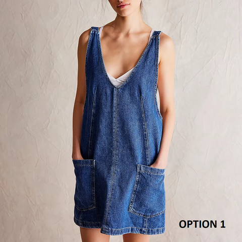 New Arrival Multico Brace Pocket Adjustable Dress CODE: KAR3824